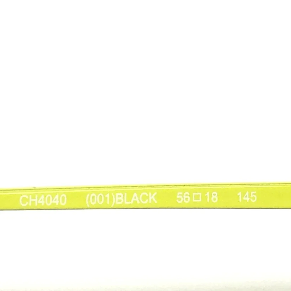 Cole Haan Eyeglasses Frames CH4040 001 BLACK Neon Yellow Square Full 56-18-145